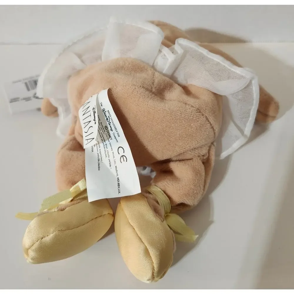 Disney Store Fantasia Hippo Bean Bag Plush Ballerina Mini Bean Bag NWT